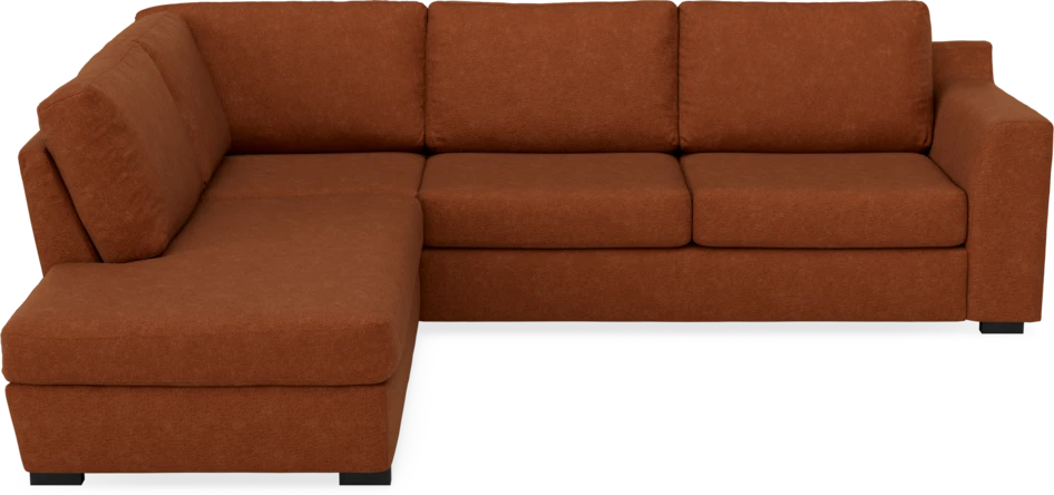 Friday - 2,5-sits soffa med divan vänster - Orange