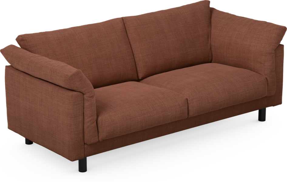 Cherrie - 2,5-sits soffa, fast klädsel - Orange