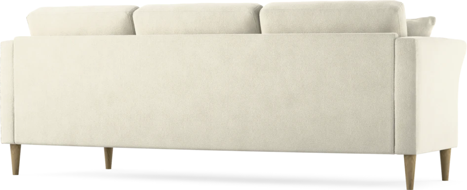 Eden - 3-sits soffa svängd - Vit