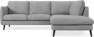 Madison - 2-sits soffa med divan höger - Vit