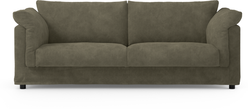 Cherrie - 3-sits soffa med kappa - Grön