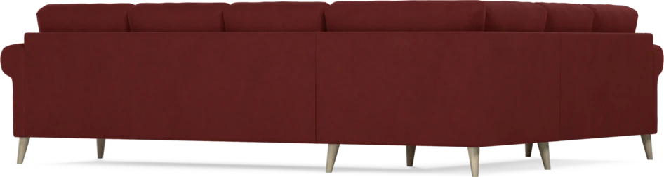 Eden - Hörnsoffa, 2+3-sits - Röd