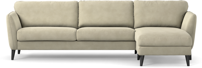 Bridge - 3-sits soffa med schäslong höger - Beige