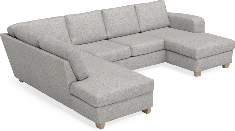 Friday - 3-sits soffa med divan vänster och schäslong höger - Vit