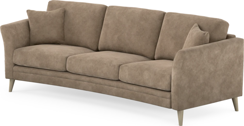 Eden - 3-sits soffa svängd - Beige