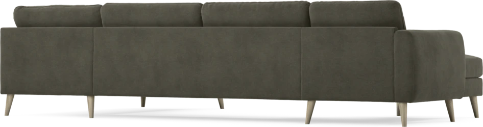 Bridge - 3-sits soffa med schäslong vänster och divan höger - Grå