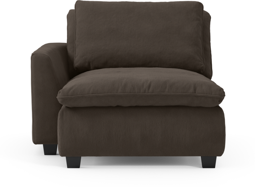 Bellora - Schäslong med armstöd vänster - Brun