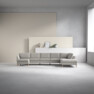 County - 4-sits soffa med schäslong vänster och divan höger - Beige