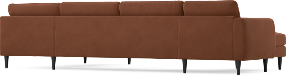 Bridge - 3-sits soffa med schäslong vänster och divan höger - Orange