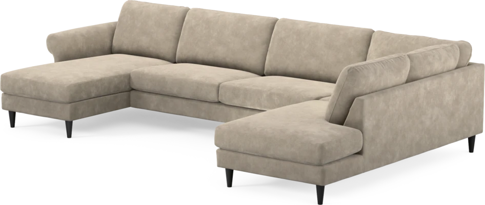 Bridge - 3-sits soffa med schäslong vänster och divan höger - Beige