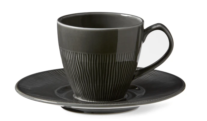 Colormix, Kopp med fat, H 7,8 Ø 7,8-9,5 cm, 20 cl