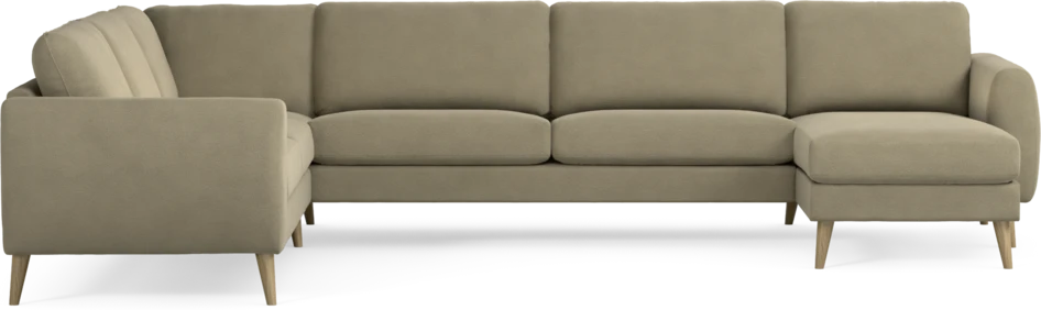 Bridge - Hörnsoffa, 2+3-sits med schäslong höger - Beige