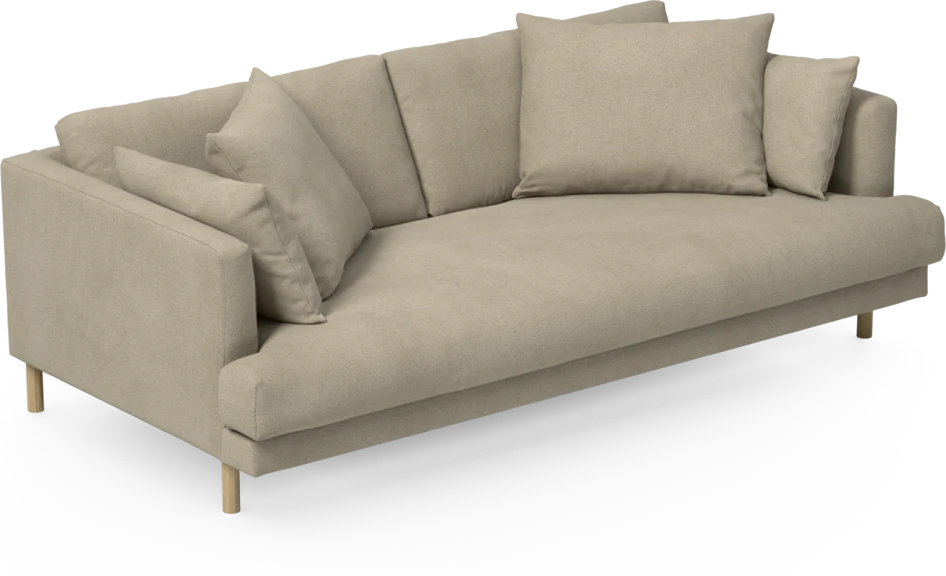 Harper - 3-sits soffa, hel dyna - Beige