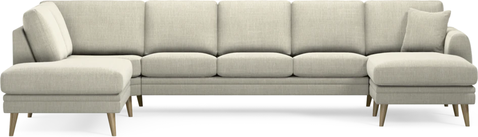 Eden - 3-sits soffa med divan vänster och schäslong höger - Beige