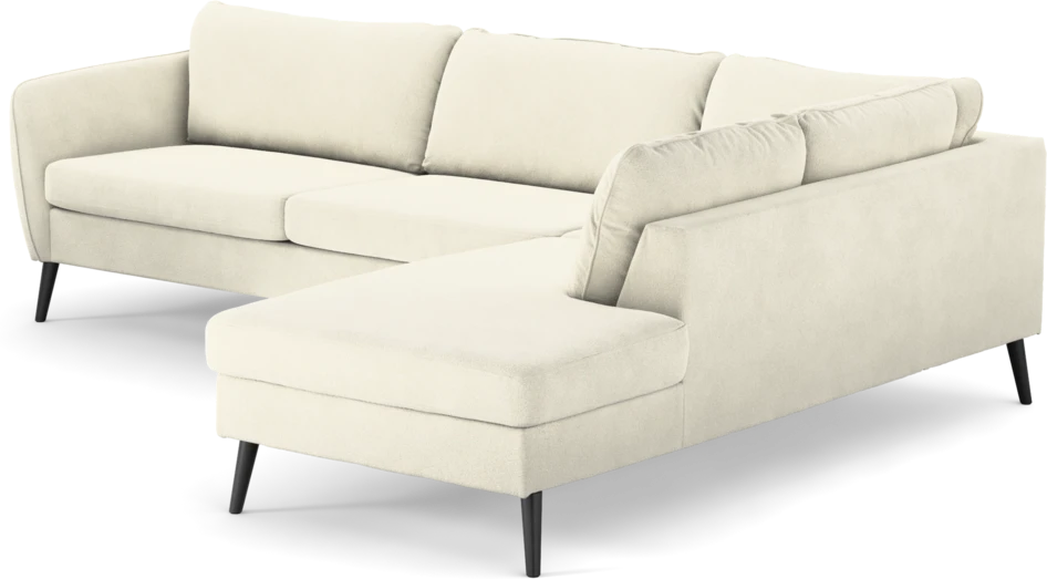County - 2,5-sits soffa med divan höger - Vit