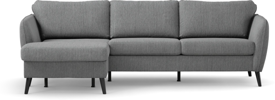 County - 3-sits soffa med flyttbar schäslong - Grå