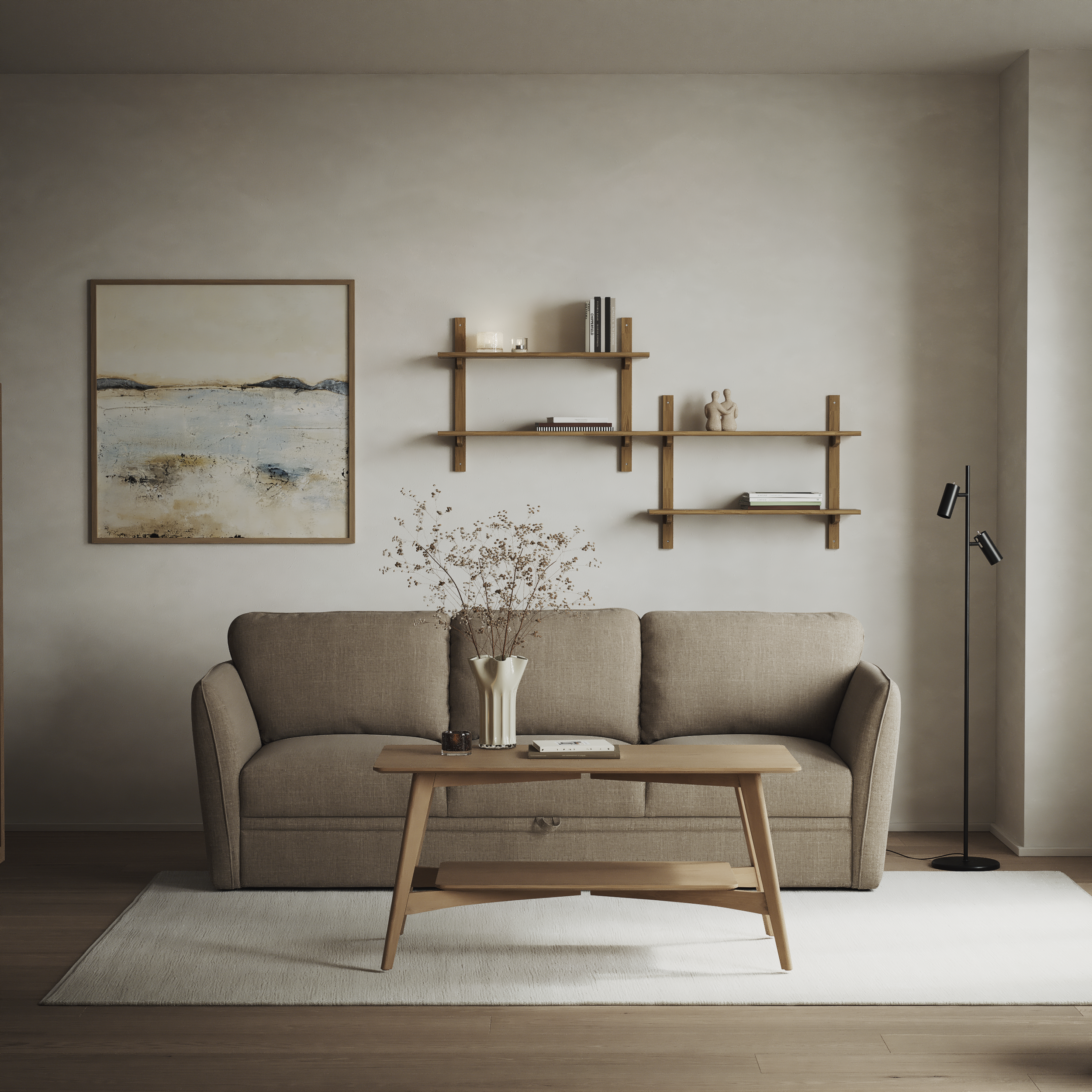 Öland - Bäddsoffa 3-sits, längsbäddad - inspiration