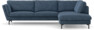 Madison Lux - 3-sits soffa med divan höger - Blå