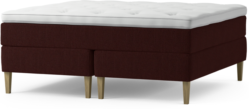 Delux Dream - Kontinentalsäng, dubbelsäng med bäddmadrass och sängben