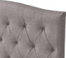 Delux Välvd - Sänggavel, 90-210 cm - Grå