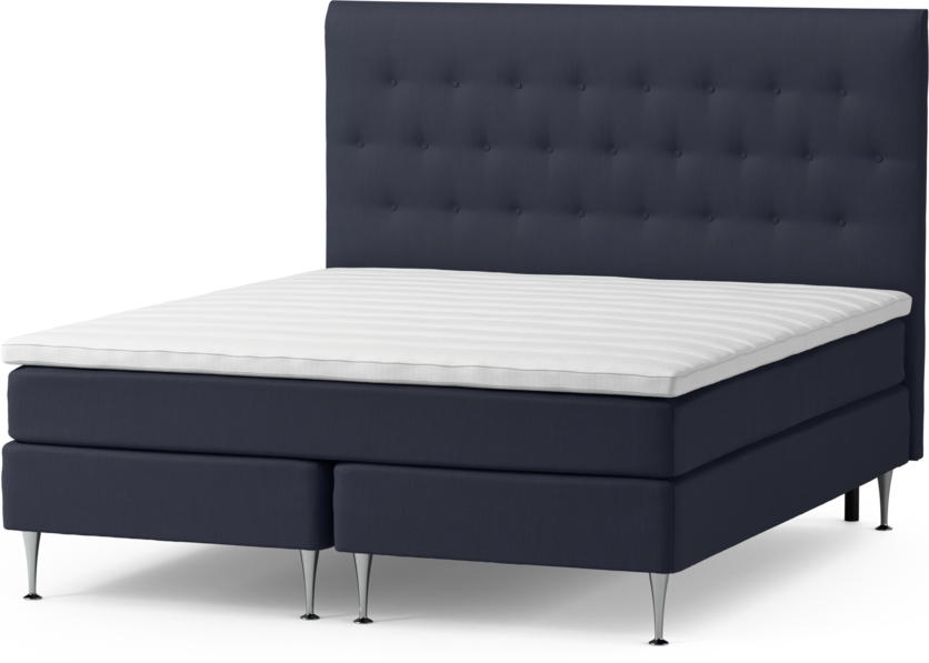 Roma Family - Kontinentalsäng, dubbelsäng med bäddmadrass och sänggavel pikerad, B 160-180