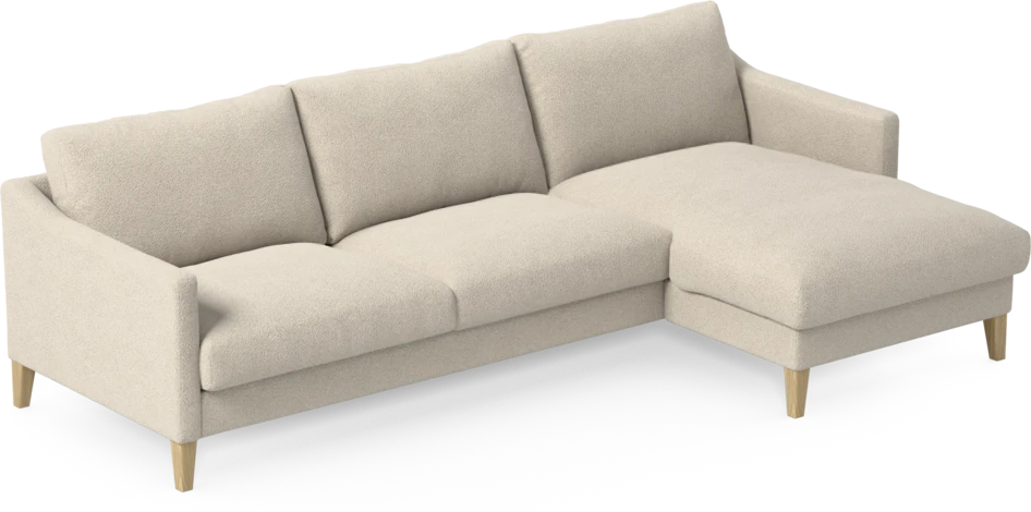 Winston - 3-sits soffa med schäslong, vändbar - Beige