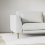 Willow - 3-sits soffa med divan vänster, fast klädsel - Vit