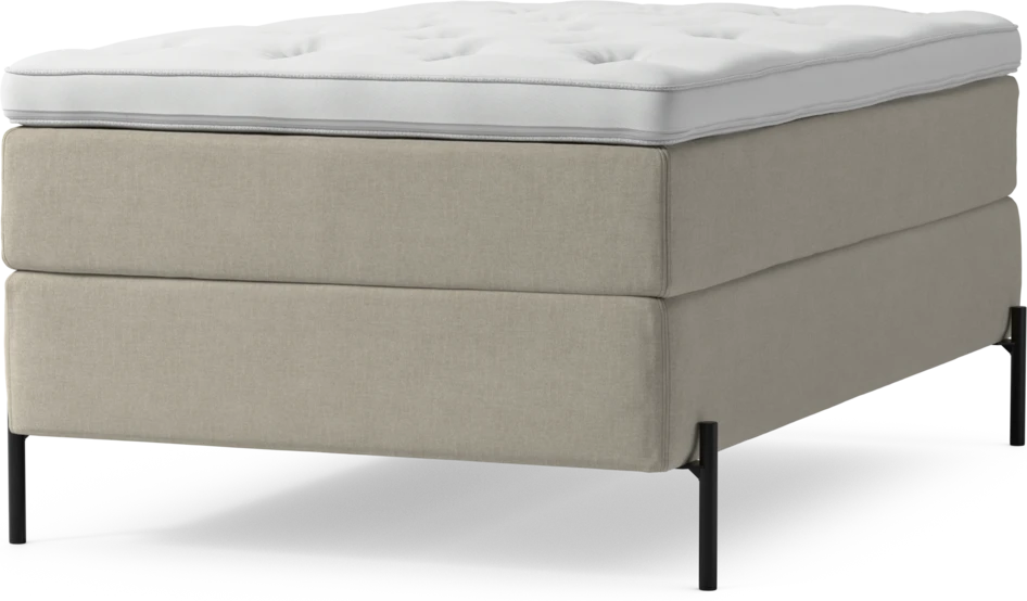 Delux Exclusive - Kontinentalsäng, enkelsäng 120 cm med bäddmadrass och sängben