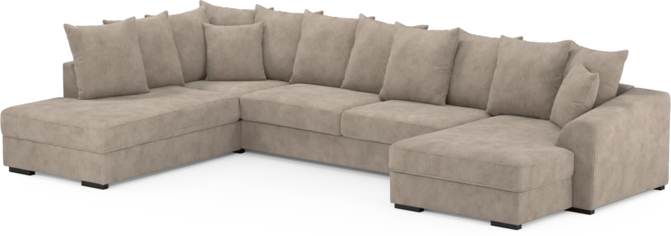 Town - 3-sits soffa med divan vänster och schäslong höger - Beige