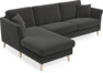 Eden - 2,5-sits soffa med schäslong - Grå