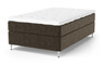 Sleep Delux - Kontinentalsäng, enkelsäng med bäddmadrass Sleep Delux vit - Brun