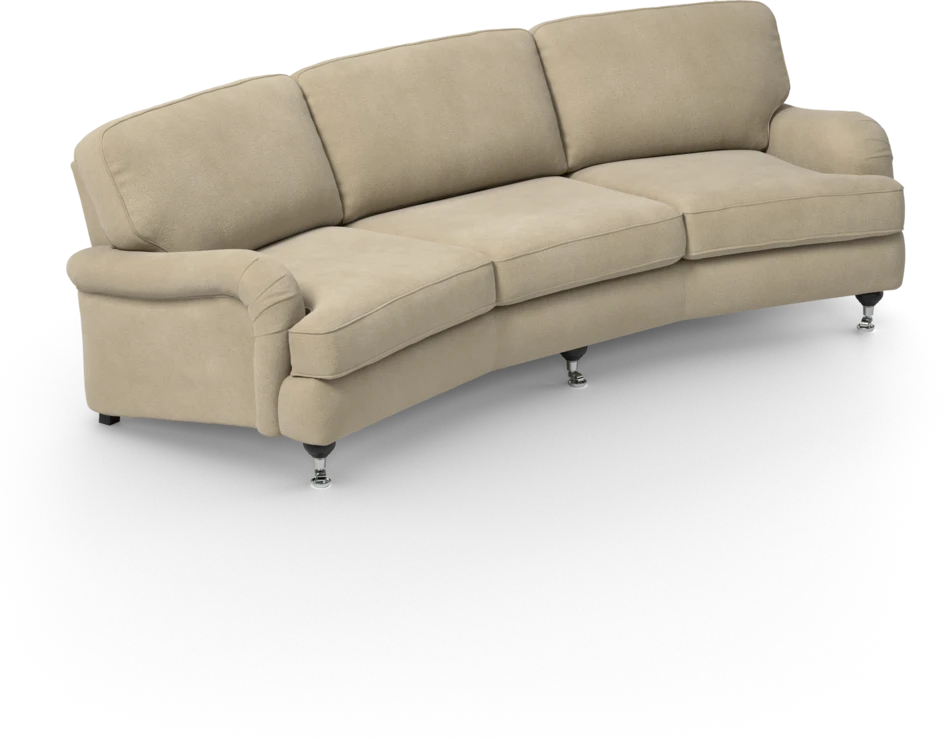 Oxford - 3-sits soffa svängd - Beige