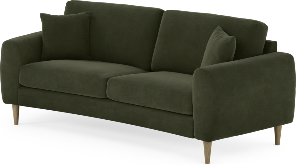Eden - 2,5-sits soffa svängd - Grön