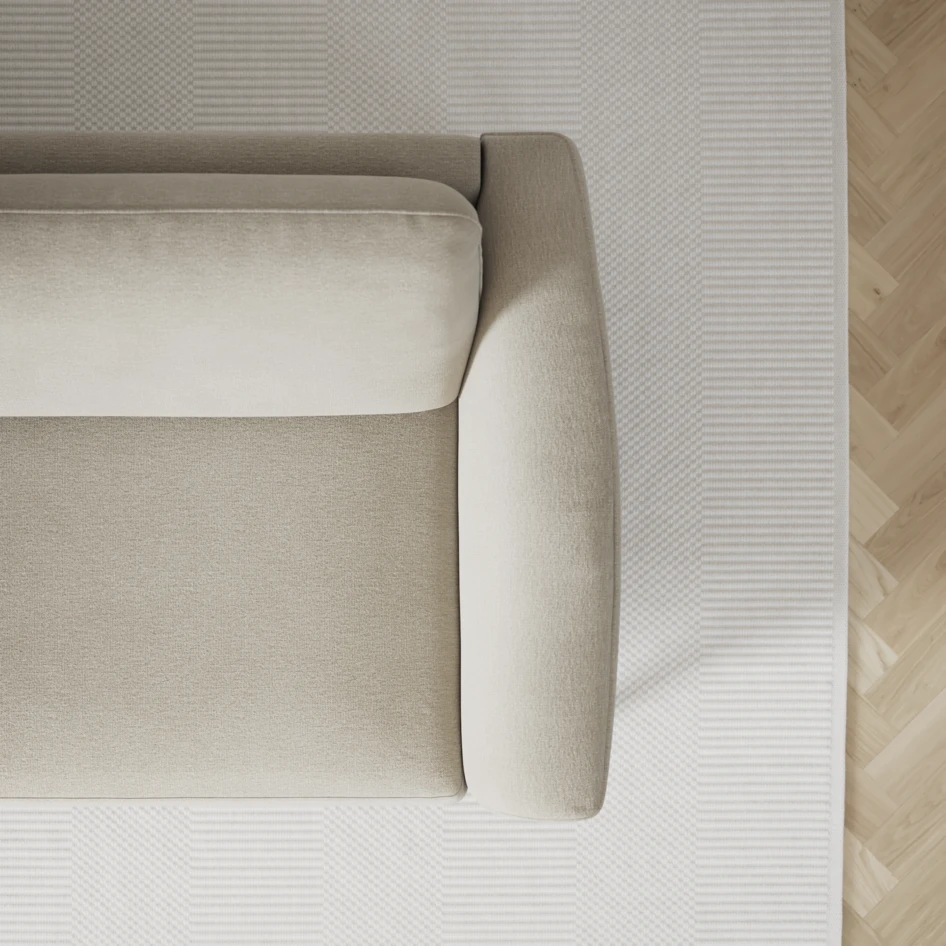 Bridge - 3-sits soffa med schäslong vänster och divan höger - Brun