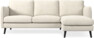 Madison Lux - 2-sits soffa med schäslong höger - Vit