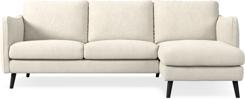 Madison Lux - 2-sits soffa med schäslong höger - Vit