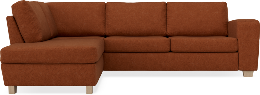 Friday - 2,5-sits soffa med divan vänster - Orange