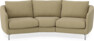 Madison - 3-sits soffa svängd, 70 cm - Gul