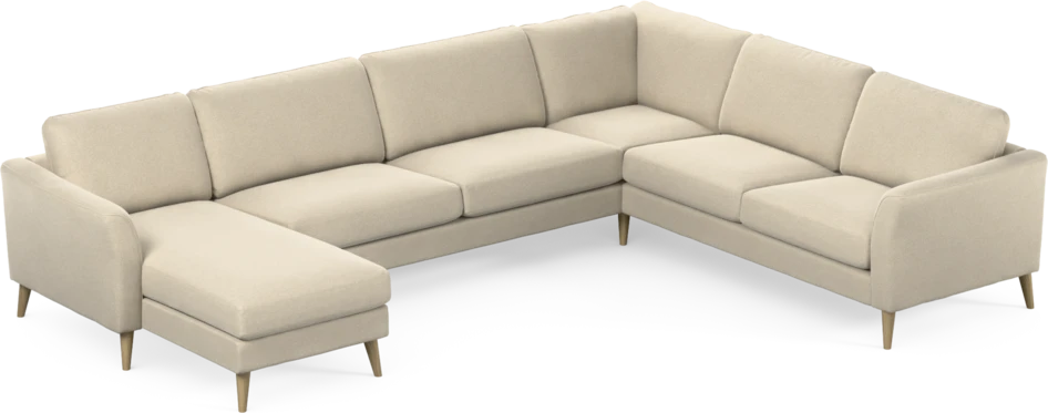 Bridge - Hörnsoffa, 3+2-sits med schäslong vänster - Beige