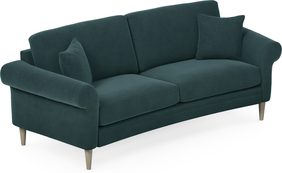 Eden - 2,5-sits soffa svängd - Blå