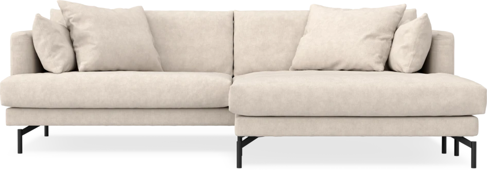 Harper - 4-sits med schäslong XL höger - Vit