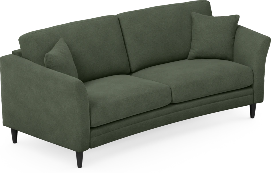 Eden - 2,5-sits soffa svängd - Grön