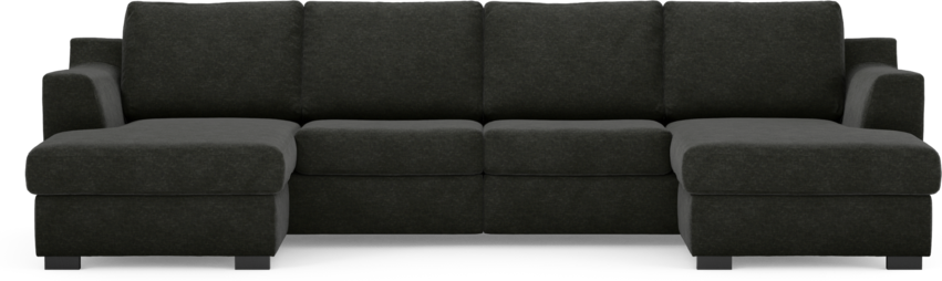 Friday - 2-sits soffa med två schäslonger - Grå