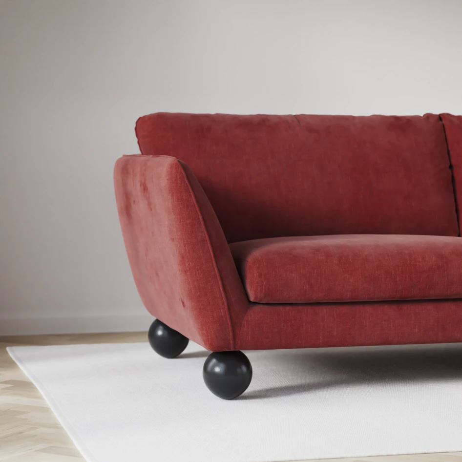 Madison Lux - Hörnsoffa 2+3-sits, hörn 1 - Rosa