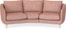 Madison - 3-sits soffa svängd, 70 cm - Röd
