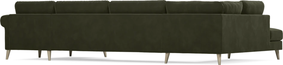 Bridge - 3-sits soffa med divan vänster och schäslong höger - Grön