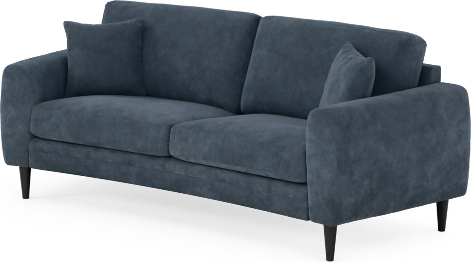 Eden - 2,5-sits soffa svängd - Blå