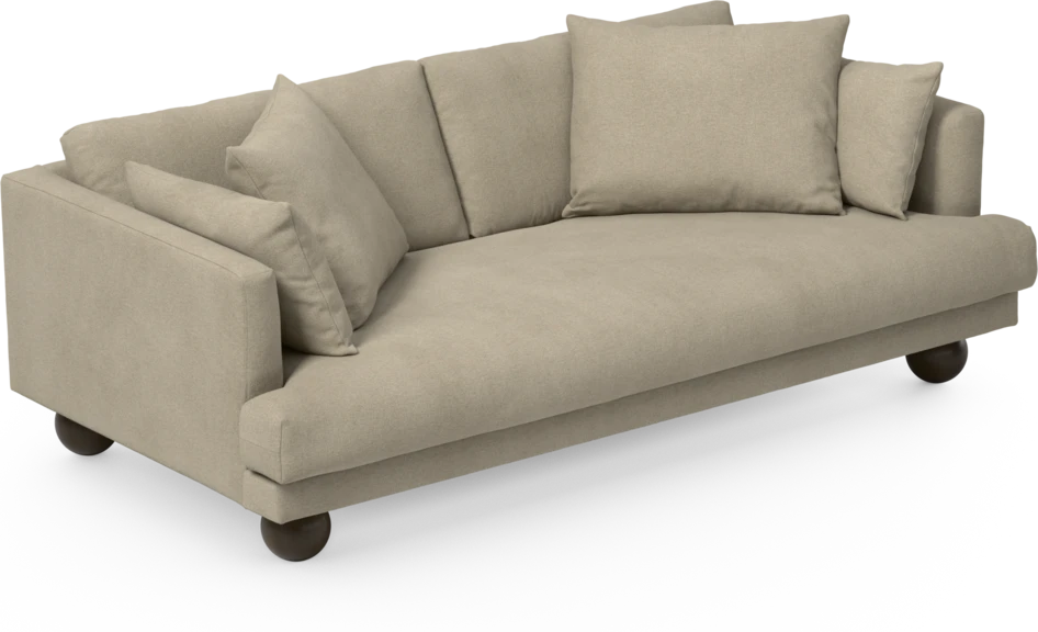 Harper - 3-sits soffa, hel dyna - Beige