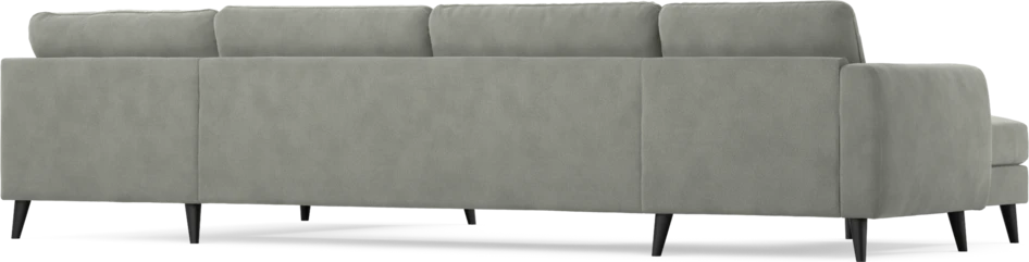 Bridge - 3-sits soffa med schäslong vänster och divan höger - Grå