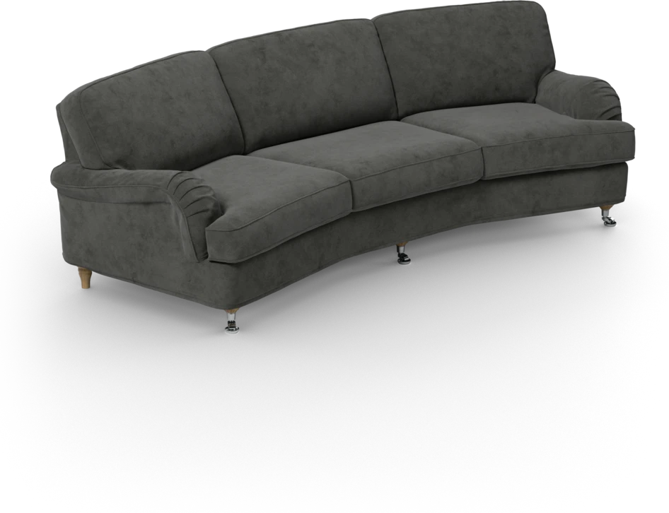 Oxford - 3-sits soffa svängd - Grå